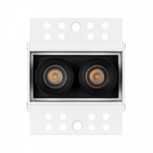 Светильник MS-ORIENT-BUILT-TRIMLESS-TC-S38x67-5W Warm3000 (WH-BK, 30 deg, 230V) 031923, Встраиваемый безрамочный светильник под шпаклевку. Мощность 5 Вт, св. поток 375 лм, 75 лм/Вт, теплый 3000 K, CRI>98, угол 30°, напряжение питания 230 В. Белый прямоугольный корпус из алюминия, экран PMMA, степень защиты IP20. Размер: длина 67 мм, ширина 3