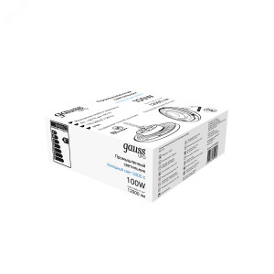 Светильник подвесной UFO 100W 12000lm 5000K 175-265V IP65 D230*88мм черный скобка в комплекте 821536300