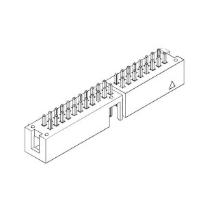 G821EU210AGM00Y, Проводные клеммы и зажимы Box Header 2.54mm*2.54mm Pitch STR DIP,2x5Pin,FULL G/F,NY6T,TAIL=3.2mm,Color-Black