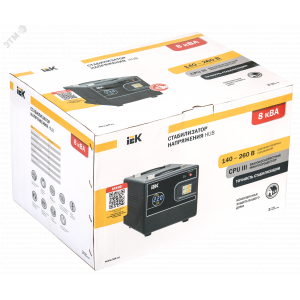 Стабилизатор напряжения 1ф 8кВА HUB переносной IVS21-1-008-13