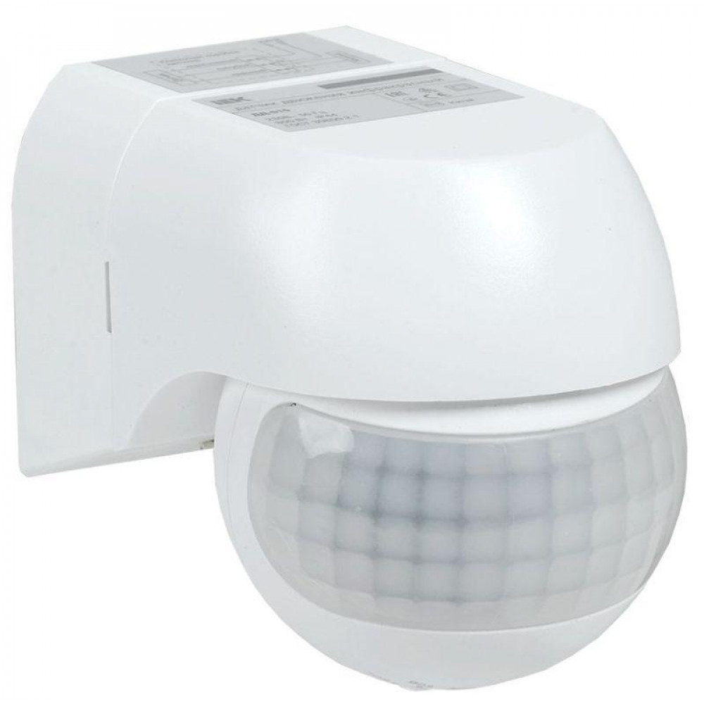 Изображение товара Датчик движения ДД 015 белый 800Вт 12м IP44 для автоматизации освещения