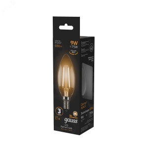 Лампа LED Filament Candle E14 9W 2700К 1/10/50 103801109