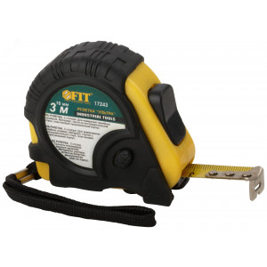Рулетка прорезинен. корпус, тройной стопор ""Ультра"" 3 м x 16 мм 17243