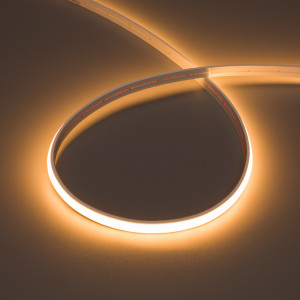 Лента герметичная MOONLIGHT-TOP-X544-10x5mm 24V Warm2200 (10 W/m, IP65, 5m, wire x1) 041528, Гибкая герметичная лента (неон серии MOONLIGHT), сечение 10х5 мм. Светодиоды SMD CSP 544 шт/м. Цвет свечения ТЁПЛЫЙ БЕЛЫЙ (2200 К), индекс цветопередачи CRI>90, световой поток 400 лм/м, угол излучения 131.7°. Мощность 10 Вт/м, питание 24 В. Класс пылевлаг