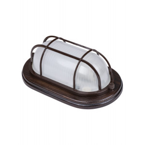 Светильник НПБ1402 венге овал с реш. 60Вт IP54 SQ0303-0437