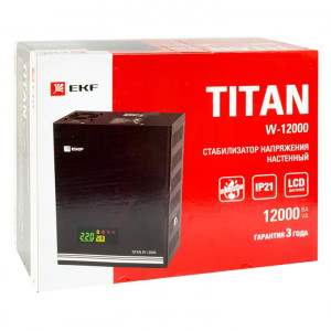 Стабилизатор напряжения настенный TITAN W-12000 EKF PROxima [stab-w-12000]