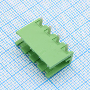 2EHDR-04P, Колодка клеммная (розетка) на плату 4 контакт(ов) шаг 5.08 мм 300В 15А
