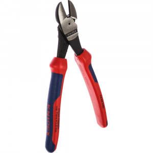 Силовые бокорезы KN-7402200, Силовые бокорезы кабелерезы с полированной поверхностью головки и режущими кромками с фаской, с многокомпонентными рукоятками, диаметр среднетвердой проволоки - 4.2мм, твердой - 3.0мм, рояльной струны - 2.5мм, длина 200мм