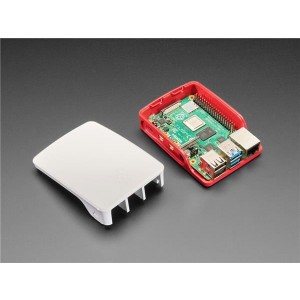 4301, Принадлежности Adafruit  Official Raspberry Pi Foundation Raspberry Pi 4 Case - Red White