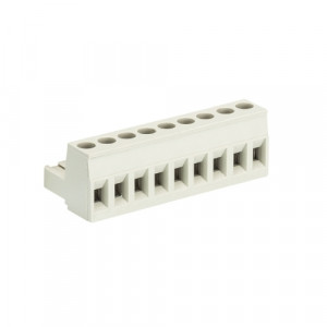 Розеточный разъем на кабель 8213 B/9, Розеточный разъем, угловой, на кабель, шаг: 5.08 мм, 9 полюсов, фиксация провода винтовая, исполнение: с маркировкой, 400V, 12А, цвет: серый