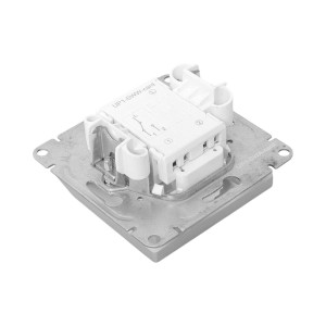 Механизм выключателя, карточный, с подсветкой, алюминий Эпика EKF UP1-SWA-card