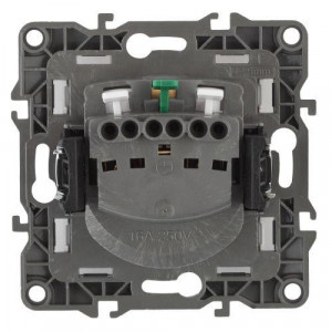Розетка 1-м СП 2 12-2101-01 16А IP20 16AX 250В 2P+E Schuko механизм бел. Б0014675
