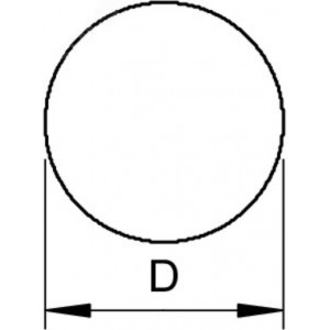 Круглый проводник из оцинкованной стали, диаметр 8 ммRD 8-FT 5021081