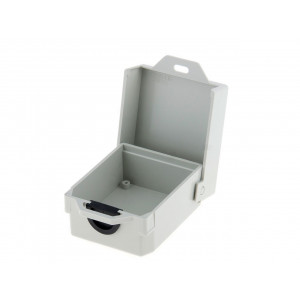 GH001G, Корпус из прочного пластика, светло-серый, с откидной крышкой