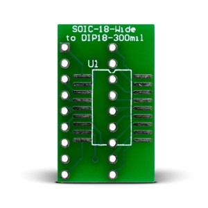 MIKROE-296, Панели и адаптеры SOIC-18-Wide to DIP18-300mil Adapter