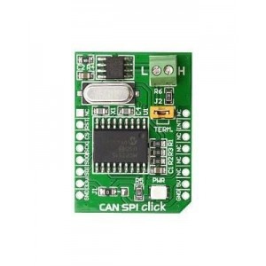 MIKROE-986, Средства разработки интерфейсов CAN-SPI click 3.3V MIKROBUS VERSION