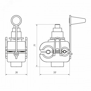 Зажим ответвительный CT 70 P (16-150/4-35кв.мм) (P645. SLIW 15.1. P2R95. ЗОИ 16-95/ЗОИ 35-150) 20900481