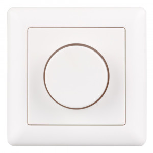 Панель Rotary SR-2836N-A-RF-IN (220V, DIM) 022155, Встраиваемая пластиковая поворотная панель для с/д одноцветных лент. Управление по радиоканалу. Питание - 100-240V AC. Работает вместе с контроллером SR-1009x.