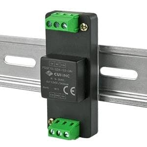PDQE10-Q48-D5-DIN, Преобразователи постоянного тока в постоянный с изоляцией 10W 18-75Vin +/-5V +/-1A Iso Reg DIN
