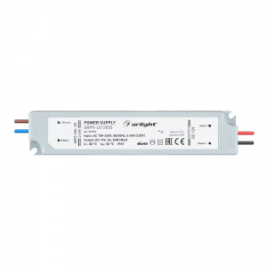 Блок питания ARPV-LV12035 (12V, 3.0A, 36W) 010996, Источник напряжения с гальванической развязкой для светодиодных изделий. Входное напряжение 100-240 VAC. Выходные параметры: 12 В, 3 А, 36 Вт. Встроенный PFC >0,5. Герметичный пластиковый корпус IP 67. Рабочая температура -20…+50C?. Габаритные размеры дли