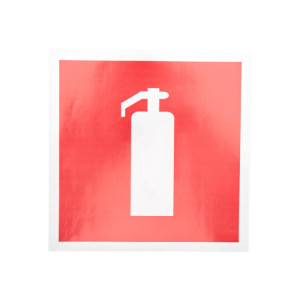 Наклейка знак пожарной безопасности "Огнетушитель"200*200 мм 56-0051