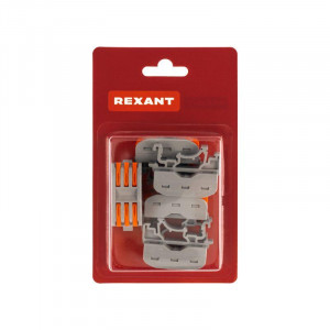 Клемма СМК 222-423D проходная 3-полюсная, с креплением на DIN-рейку (0,08-4 мм2) серая (5 шт./уп.) 07-5238-05