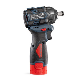 Гайковерт WB-16-280 серия ПРОФИ, Гайковерт ударный аккумуляторный 16V бесщеточный с максимальным крутящим моментом 280 Нм, 2 аккумуляторные батареи: Li-ion, 16 В/2Ач, з/у, патрон квадрат 1/2