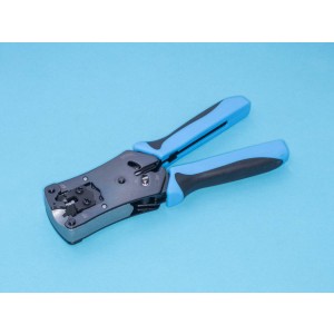 HT-N468B, Клещи для обжима разъемов RJ-10,11,12,45 c храповым механизмом, профессиональные