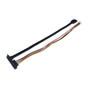 321050566, Компьютерные кабели 4-Pin Power & SATA Data to SATA 22Pin(7+15Pin) Cable for ODYSSEY - X86J4105 ??26AWG/ 200mm line length
