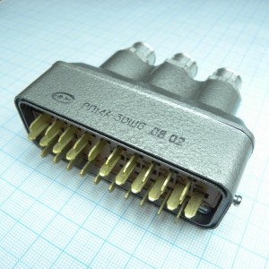 РП14А-30Ш6 вилка, Соединитель  низкочастотный, прямоугольный, внутреннего монтажа