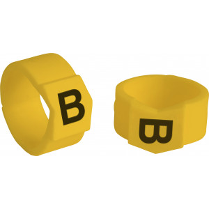 brd333711, SCNG-61-B клипсы жёлтые, 50шт/упак, для провода 15,1-19,0мм диаметра, легенда B