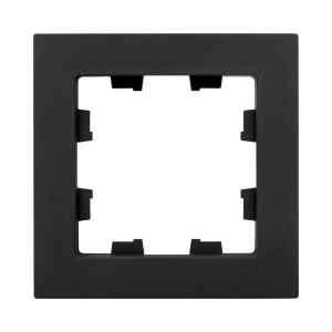 1 - местная рамка, ч-рная, пластик Эпика EKF UP1-FPB-01
