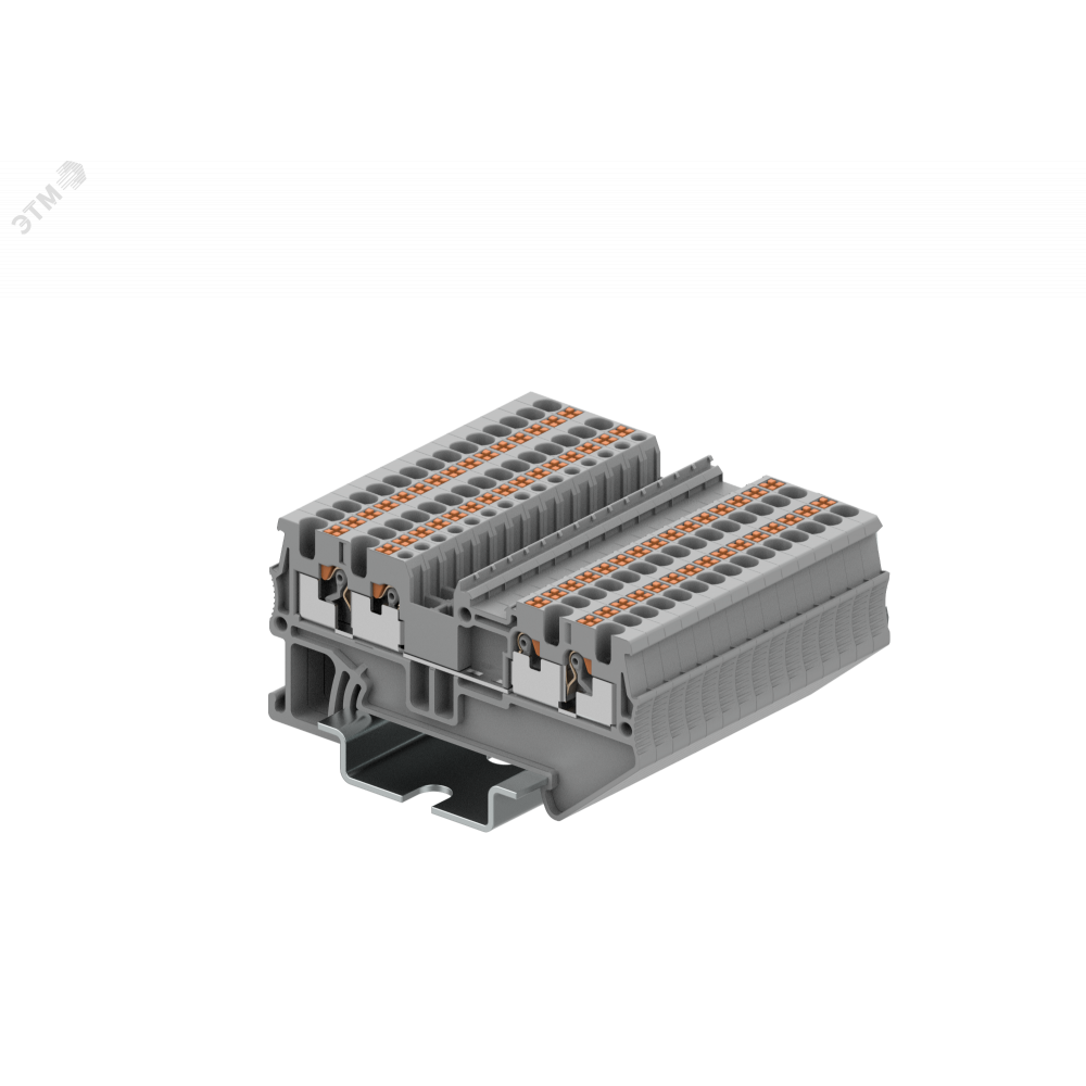 Изображение товара Проходная клемма TP1.5-4-GY 4 точки фиксации DIN 35 серый