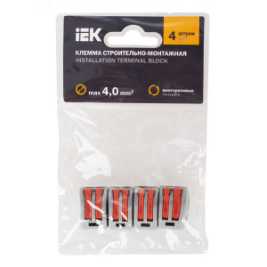 Клемма строительно-монтажная СМК 222-412 (уп.4шт) UKZ-004-412