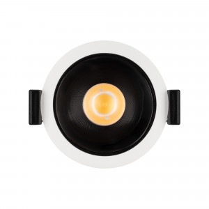 Светильник MS-ATLAS-BUILT-R66-15W Warm3000 (WH-BK, 35 deg, 230V) 035455, Встраиваемый светильник даунлайт. Мощность 15 Вт, св. поток 1210 лм, 81 лм/Вт, теплый 3000 K, CRI>90, UGR<16, угол 35°, напряжение питания 230 В. Белый круглый корпус из алюминия, степень защиты IP20. Размер: диаметр 66 мм, высота 68 мм. Монтаж встраиваем