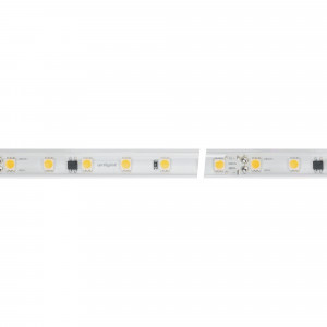 Лента герметичная ARL-PV-B54-15.5mm 230V Warm3000 (8 W/m, IP65, 5060, 50m) 027058(2), Светодиодная лента AC230V (бобина 50м) ARL-PV-B54, герметичная IP65 (PV-трубка ПВХ экструзия). Светодиоды 5060, 54 шт/м (2700 шт на 50 м), белая плата, ширина 15.5 мм. Цвет ТЁПЛЫЙ 3000 K, цветопередача CRI>90, угол 120°. Питание 230V, мощность 8 Вт/м (400