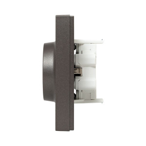 Механизм розетки двойной, 16А, с заземлением, без шторок, с рамкой, мокко Эпика EKF UP1-SOM-210