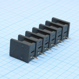 DG55S-B-06P-13-00A(H), Барьерный клеммный блок 6 контактов. Серия DG55S-B