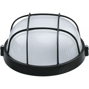 Светильник ЛОН 94 812 NBL-R2-60-E27/BL 1х60Вт E27 IP54 (аналог НПБ 1302 черн. круг с решеткой 60Вт) 94812