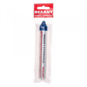 Припой с канифолью ПОС-60 20г,1.0мм туба, Припой трубчатый с канифолью REXANT, 20 г, d1.0 мм, (олово 60%, свинец 40%), колба-карандаш