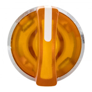 Исполнительный механизм переключателя ХB4 желтый на 3 положения возвратный без фиксации, с подсветкой с короткой ручко IP65 EKF XB4BD3L-Y-65