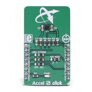 MIKROE-3149, Инструменты разработки датчика ускорения Accel 5 click