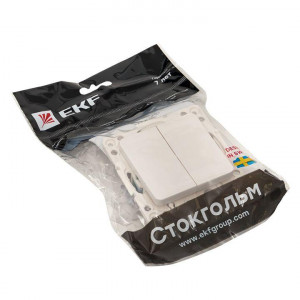 Выключатель 2-кл. Стокгольм 10А механизм бел. PROxima EYV10-123-10