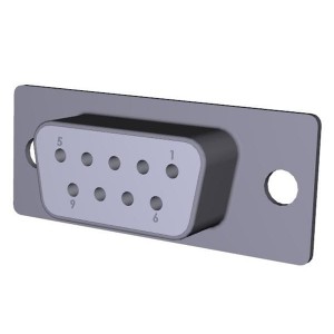 172-E09-203R911, Стандартные соединители D-Sub  9 POS. SO./CUP FEM. .225" SP/BL B/S