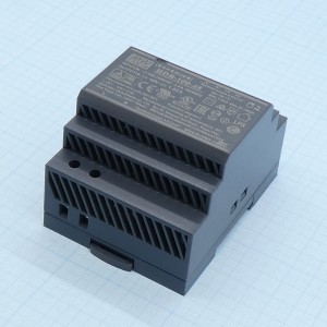 HDR-100-48, AC-DC, 92Вт, вход 85...264 В AC 47...63Гц/120...370В DC, выход 48В/1.92А, рег. выхода 48…48.7В, изоляция 3000В AC, в кожухе на DIN-рейку, 70х90х54.5мм, -30...+70°С