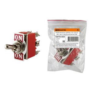 Переключатель-тумблер 1321 (ТП2-2) вкл.- вкл. 2 группы контактов SQ0703-0030