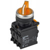 Переключатель с подсв. 2 полож. 1NO+1NC ж-лтый MASTER IEK MI-SW60-11XD-3-14-2-K05