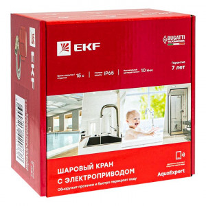 AquaExpert 220V Шаровой кран с электроприводом 3/4 дюйма EKF AquaExpert-valve-3/4