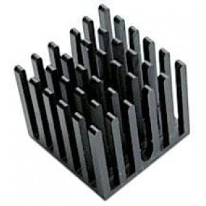 374124B00035G, Радиаторы Heatsink for Plastic BGA Packages, Black Anodized, 23x23x18mm, IC Pkg Size = 23 x 23, Tape #35