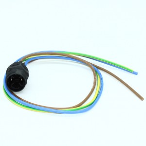 QPD W 2PE1,5 M20 0,5 BK, Проходная деталь, Тип подключения QUICKON, полюсов: 2+PE, 0,5 мм? ... 1,5 мм?, 690 В, 17,5 A, черный, без гайки QUICKON, монтажная резьба: M20, отдельные жилы (приварен), 1,5 мм?, жилы ровно обрезаны, длина кабеля: 0,5 м